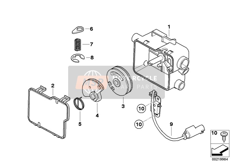 BMW R 900 RT 05 SF (0367,0387) 2008 CABLE DISTRIBUTOR 1 for a 2008 BMW R 900 RT 05 SF (0367,0387)