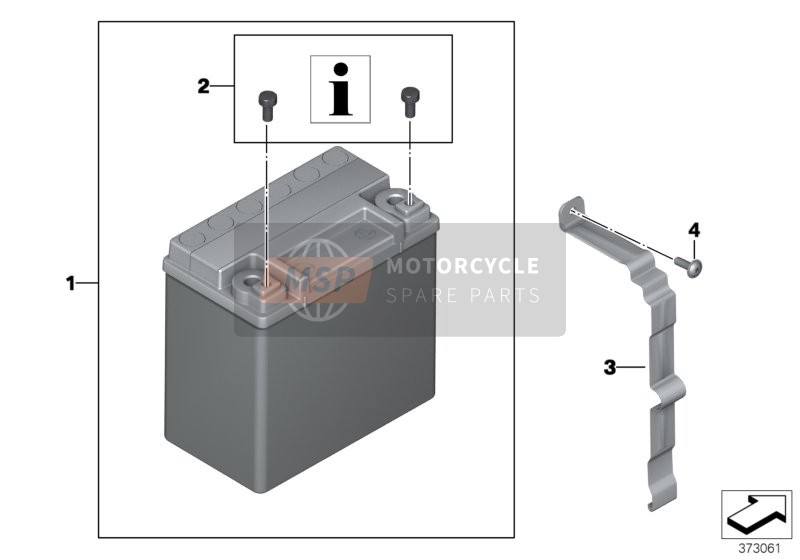 BMW R nineT (0A06, 0A16) 2013 Batterie AGM pour un 2013 BMW R nineT (0A06, 0A16)