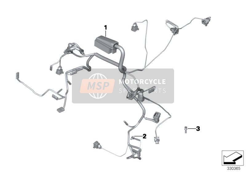 BMW R nineT (0A06, 0A16) 2013 Cablaggio del motore per un 2013 BMW R nineT (0A06, 0A16)