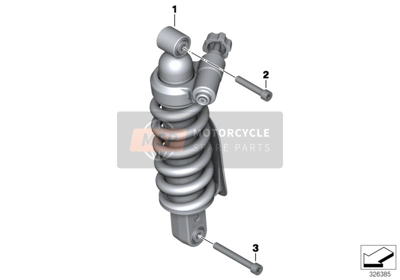 BMW R nineT (0A06, 0A16) 2013 Federbein hinten für ein 2013 BMW R nineT (0A06, 0A16)