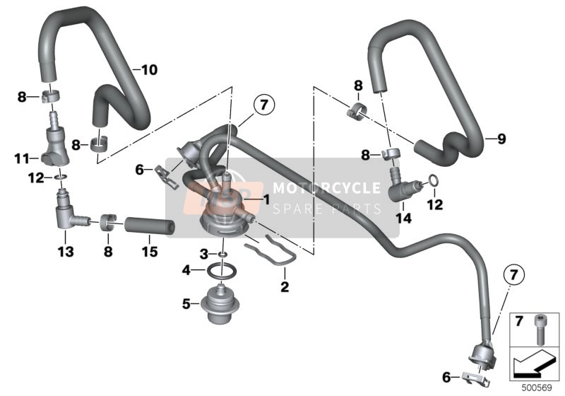 BMW R nineT 16 (0J01, 0J03) 2017 Inyectores y cables para un 2017 BMW R nineT 16 (0J01, 0J03)