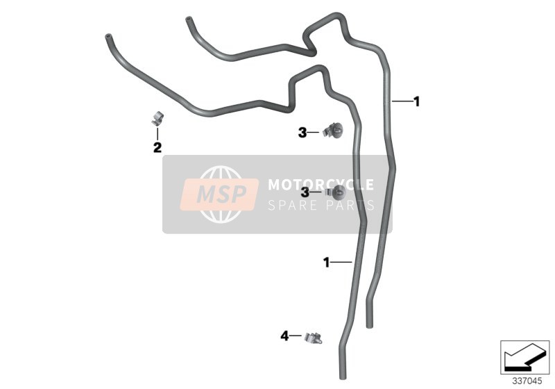 BMW R nineT 16 (0J01, 0J03) 2017 Ventilación carburante para un 2017 BMW R nineT 16 (0J01, 0J03)