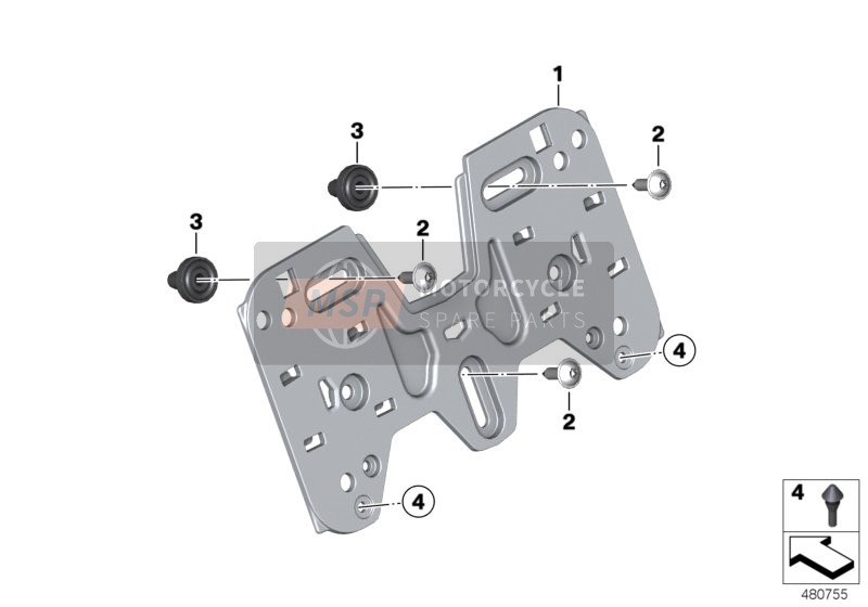 LICENCE PLATE ADAPTOR