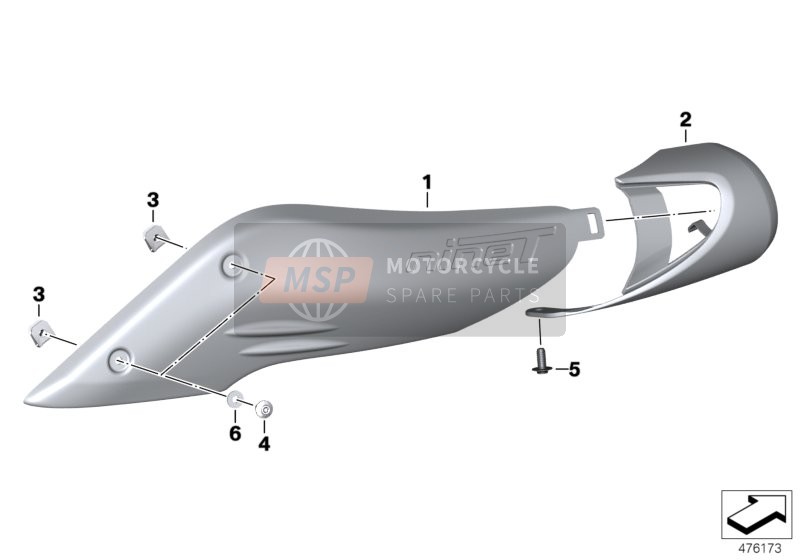 BMW R nineT Racer (0J21, 0J23) 2015 Cubierta para tubo de admisión para un 2015 BMW R nineT Racer (0J21, 0J23)