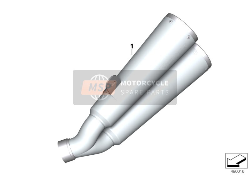 Rear muffler 1