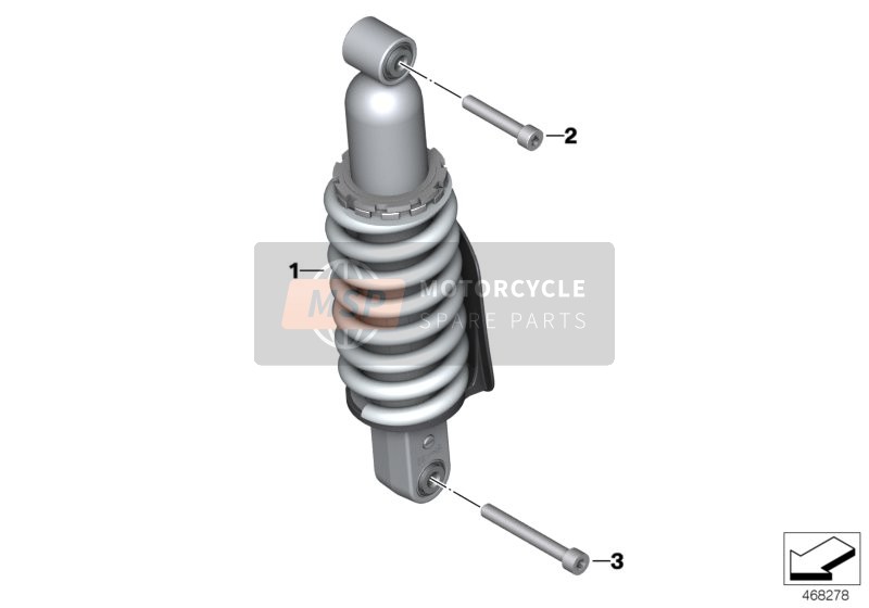 Jambe de suspension arrière