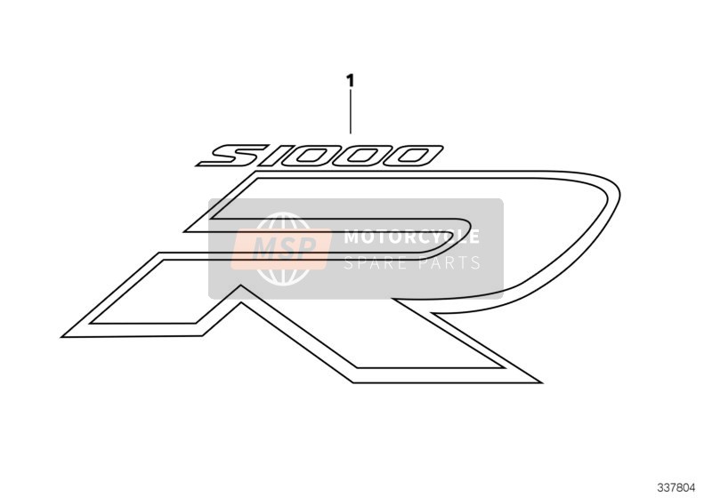 51148548098, Typeaanduiding S1000R Rechts, BMW, 0