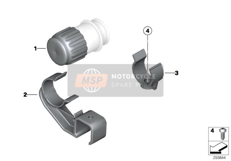 BMW S 1000 R (0D02, 0D12) 2014 Cap for diagnosis plug for a 2014 BMW S 1000 R (0D02, 0D12)