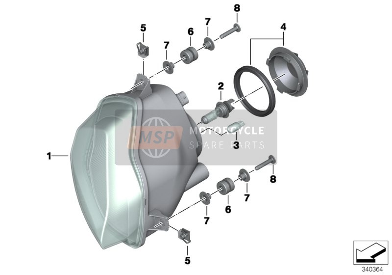 63127720060, Abdeckkappe Scheinwerfer, BMW, 2