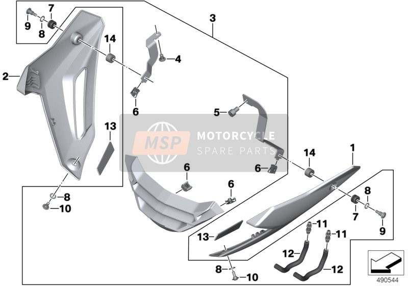 46638549526, Motorspoiler Rechts, BMW, 0