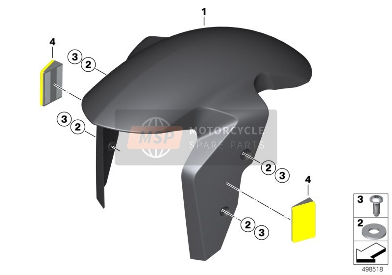 Tapacubos HP carbono delantero