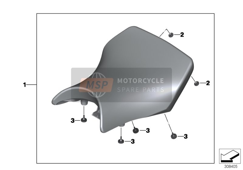 BMW S 1000 R (0D02, 0D12) 2014 Sitzbank, Komfort für ein 2014 BMW S 1000 R (0D02, 0D12)