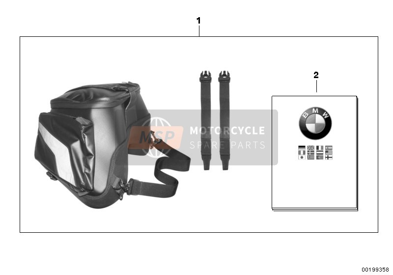 BMW S 1000 RR 10 (0507, 0517) 2009 REAR POCKET for a 2009 BMW S 1000 RR 10 (0507, 0517)