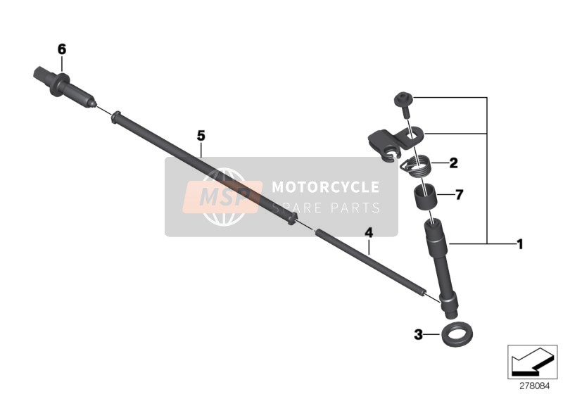 BMW S 1000 RR 10 (0507, 0517) 2011 Accionamiento del embrague para un 2011 BMW S 1000 RR 10 (0507, 0517)