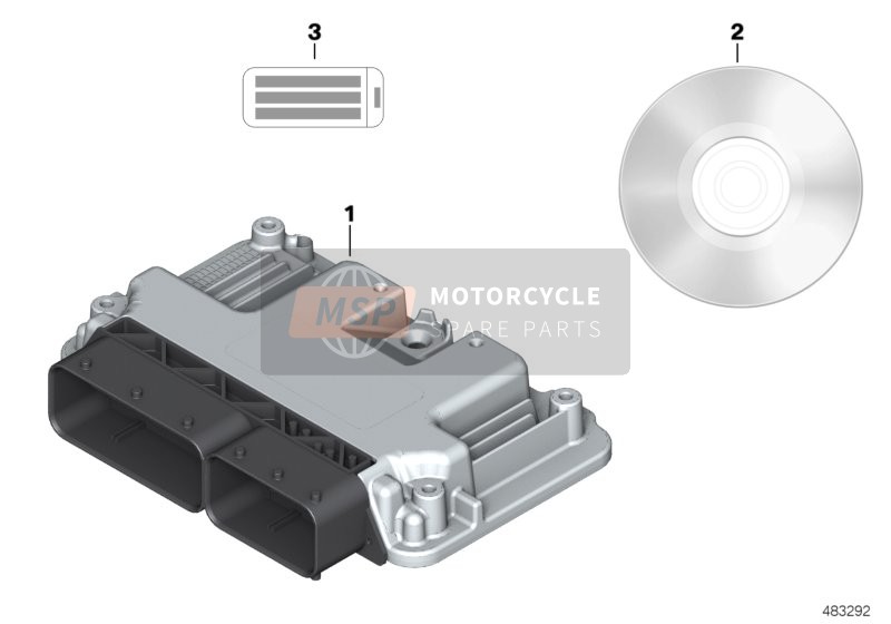 BMW S 1000 RR 12 (0524, 0534) 2011 Steuergerät für ein 2011 BMW S 1000 RR 12 (0524, 0534)