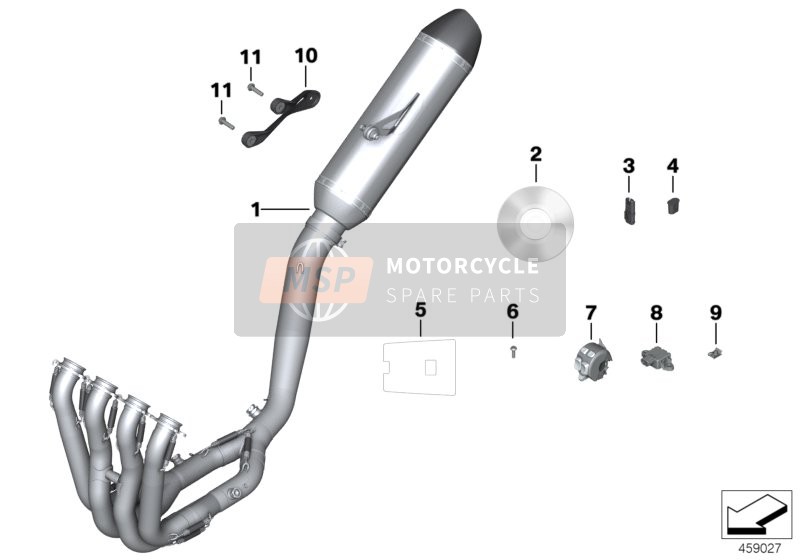 BMW S 1000 RR 15 (0D10, 0D21) 2013 Kit HP Race Power pour un 2013 BMW S 1000 RR 15 (0D10, 0D21)