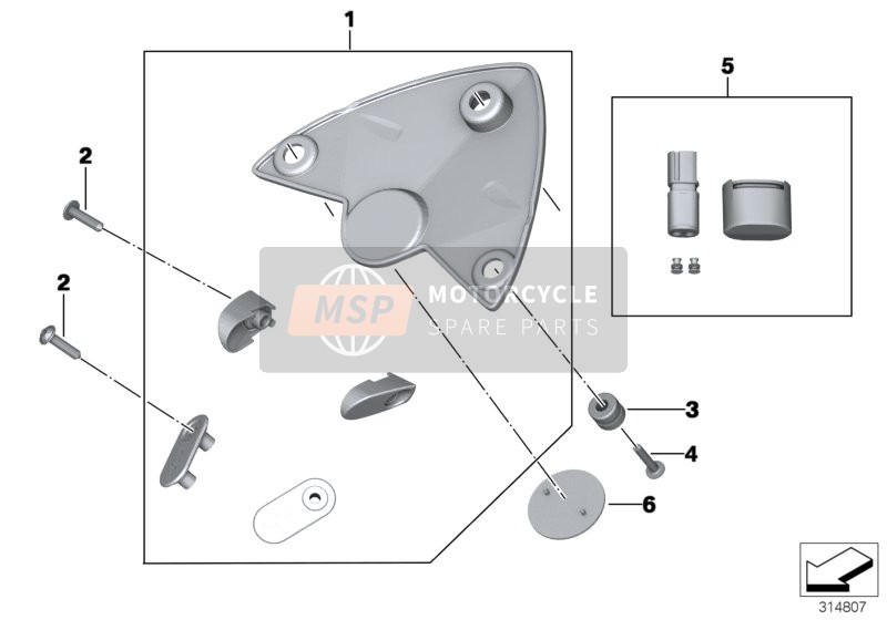 BMW S 1000 RR 17 (0D50, 0D60) 2018 Kit de cobertura de carreras HP para un 2018 BMW S 1000 RR 17 (0D50, 0D60)