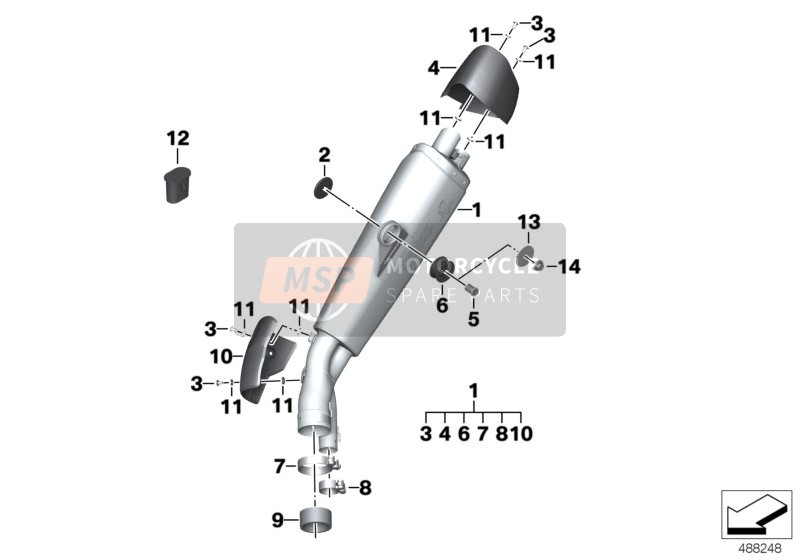 77118565191, Kit Piastre D'Appoggio, BMW, 1