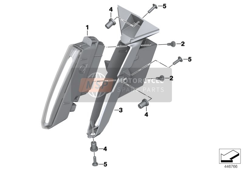 63128552995, Frame Dagrijlicht, BMW, 0