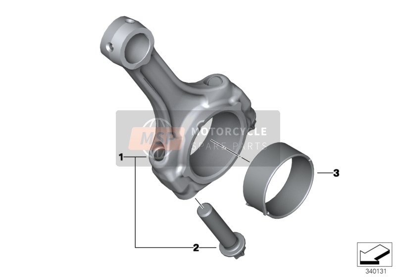 BMW S 1000 XR (0D03, 0D13) 2016 CONNECTING ROD / CONNECTING ROD BEARING for a 2016 BMW S 1000 XR (0D03, 0D13)