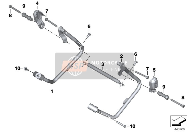 BMW S 1000 XR (0D03, 0D13) 2015 Porta maletas para un 2015 BMW S 1000 XR (0D03, 0D13)