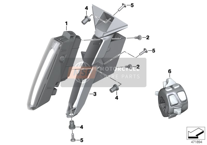 BMW S 1000 XR (0D03, 0D13) 2018 Fari diurni retrofit per un 2018 BMW S 1000 XR (0D03, 0D13)