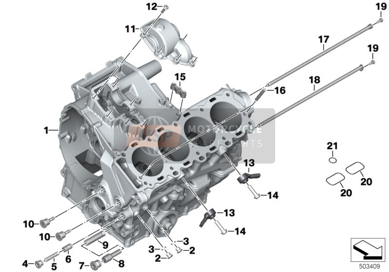 BMW S 1000 XR (0E41, 0E43) 2018 Motorcarter voor een 2018 BMW S 1000 XR (0E41, 0E43)