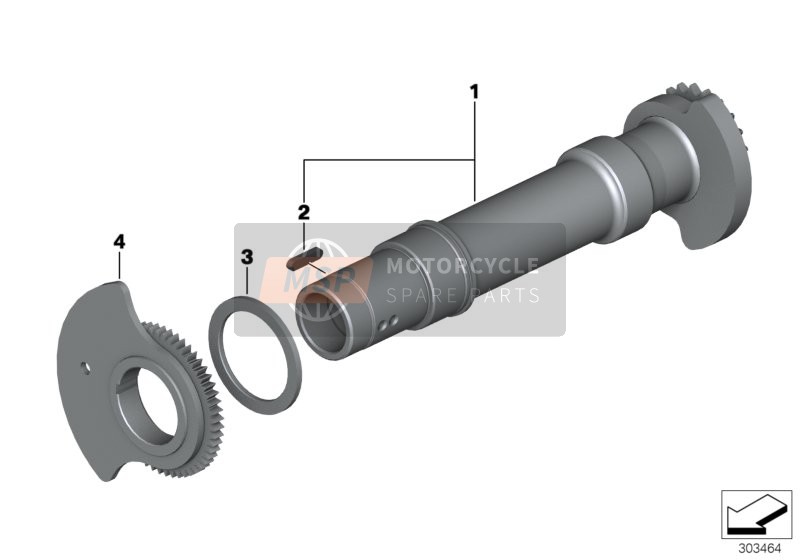 BMW R 1200 GS (0A01, 0A11) 2011 Arbol compensadoro 1 para un 2011 BMW R 1200 GS (0A01, 0A11)