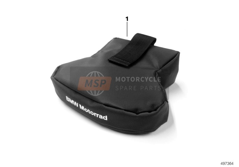 BMW R 1200 GS (0A01, 0A11) 2012 BAG UNDER LUGGAGE CARRIER for a 2012 BMW R 1200 GS (0A01, 0A11)