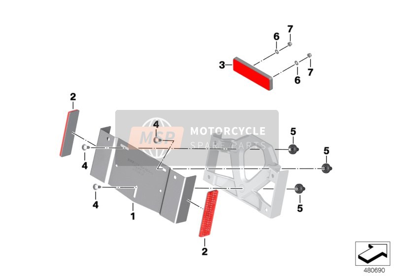 NUMBER PLATE BASEPLATE CHINA, REFLECTORS