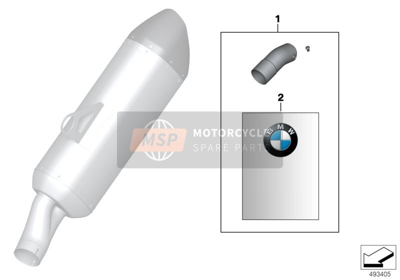 BMW R 1200 GS (0A01, 0A11) 2012 Inserto silenziatore per un 2012 BMW R 1200 GS (0A01, 0A11)