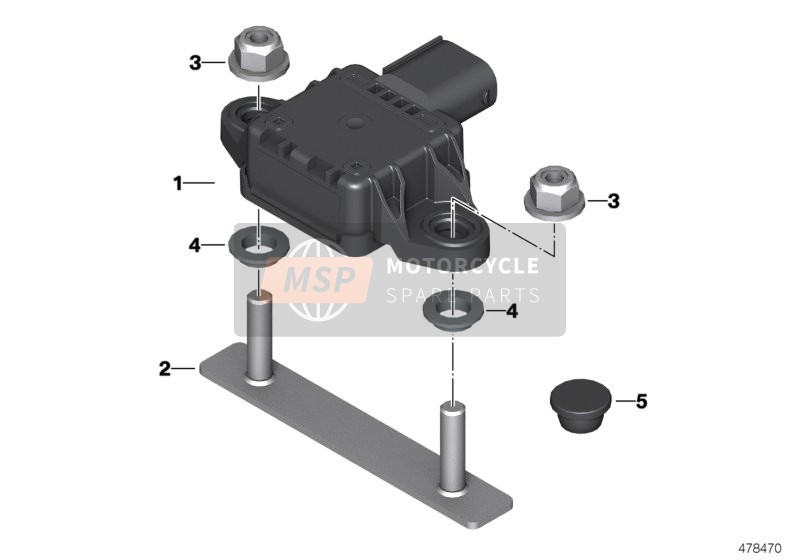 BMW R 1200 GS (0A01, 0A11) 2014 ANGULAR RATE SENSOR II for a 2014 BMW R 1200 GS (0A01, 0A11)