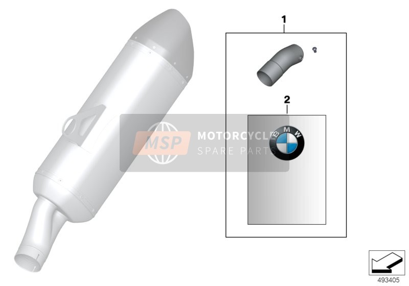 BMW R 1200 GS (0A01, 0A11) 2014 Inserto silenziatore per un 2014 BMW R 1200 GS (0A01, 0A11)