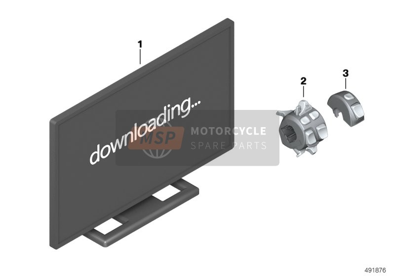 BMW R 1200 GS (0A01, 0A11) 2015 Postmontaggio ASC per un 2015 BMW R 1200 GS (0A01, 0A11)