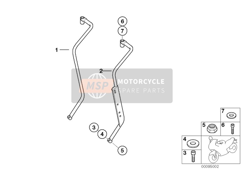 BMW G 650 GS 09 (0180) 2009 Poignée de maintien pour un 2009 BMW G 650 GS 09 (0180)