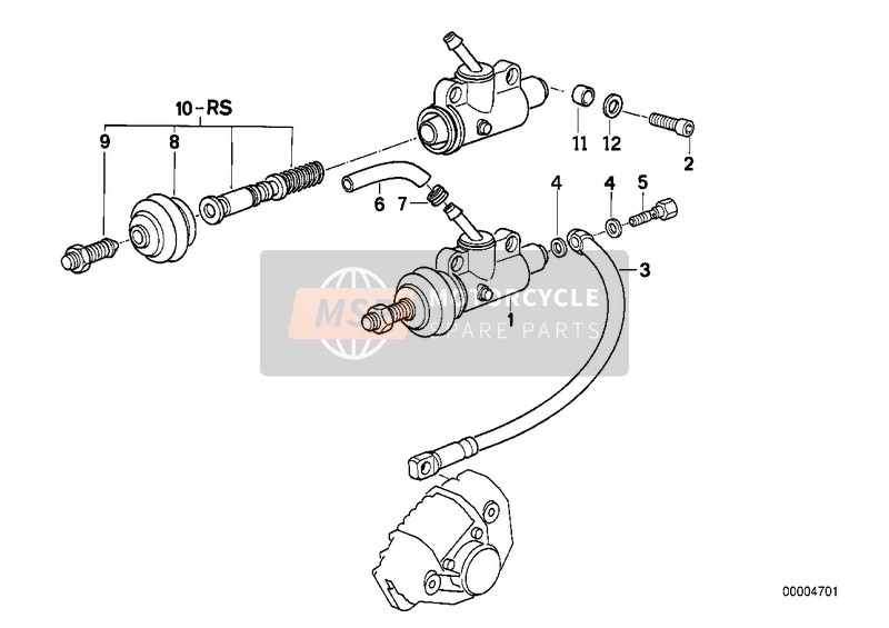 REAR BRAKE MASTER CYLINDER