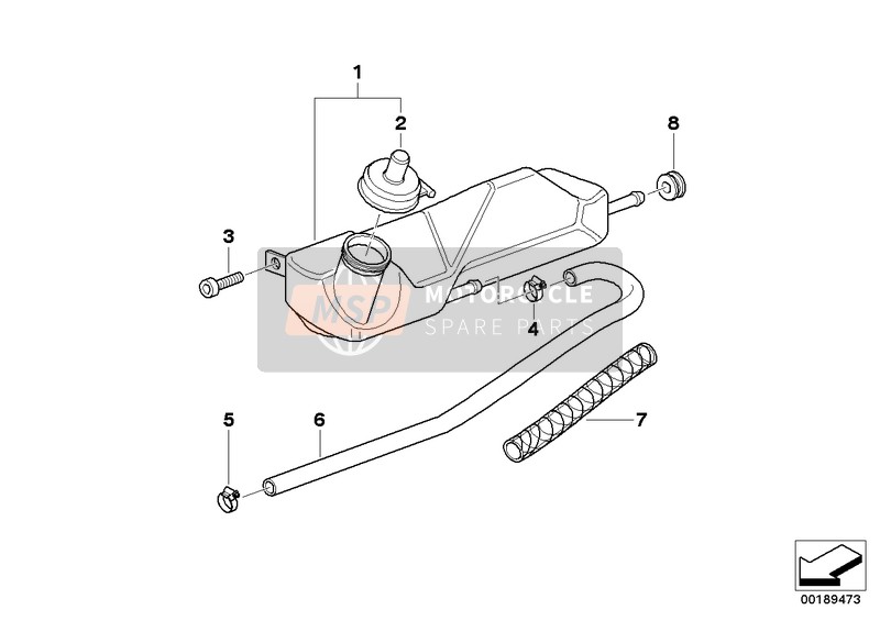 BMW G 650 GS 09 (0180) 2009 Radiator 1 1 voor een 2009 BMW G 650 GS 09 (0180)