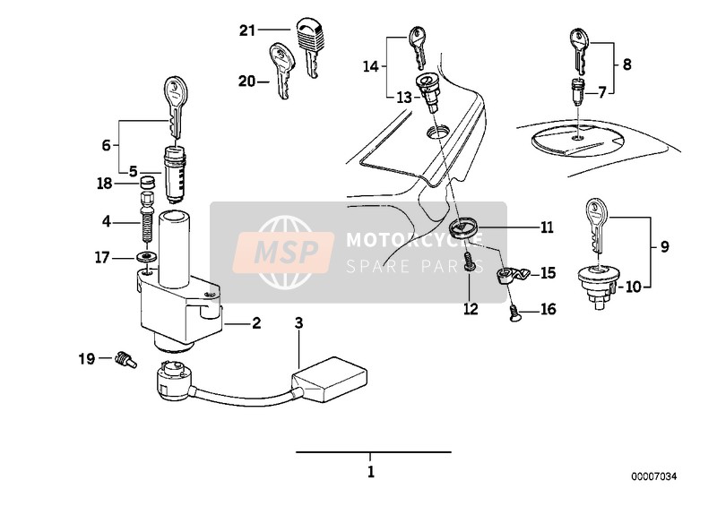 51252308668, Cil.De Cierre Con Llave, BMW, 0