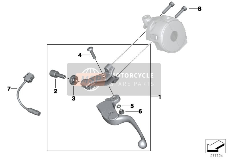 32727680378, Tuerca Hexagonal Autofrenable, BMW, 1