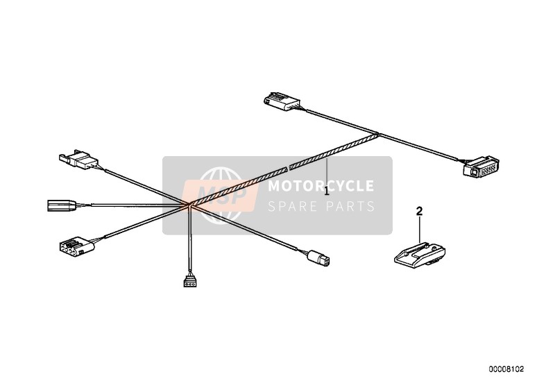 BMW R 1100 RS 93 (0411, 0416) 1995 WIRING HARNESS/ADDITIONAL EQUIPMENT for a 1995 BMW R 1100 RS 93 (0411, 0416)