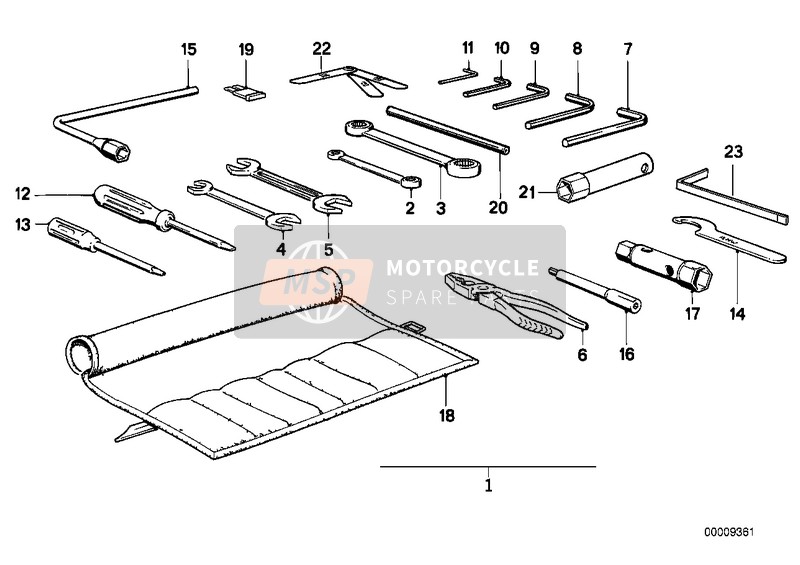 07119999100, Llave Doble Horquilla, BMW, 2