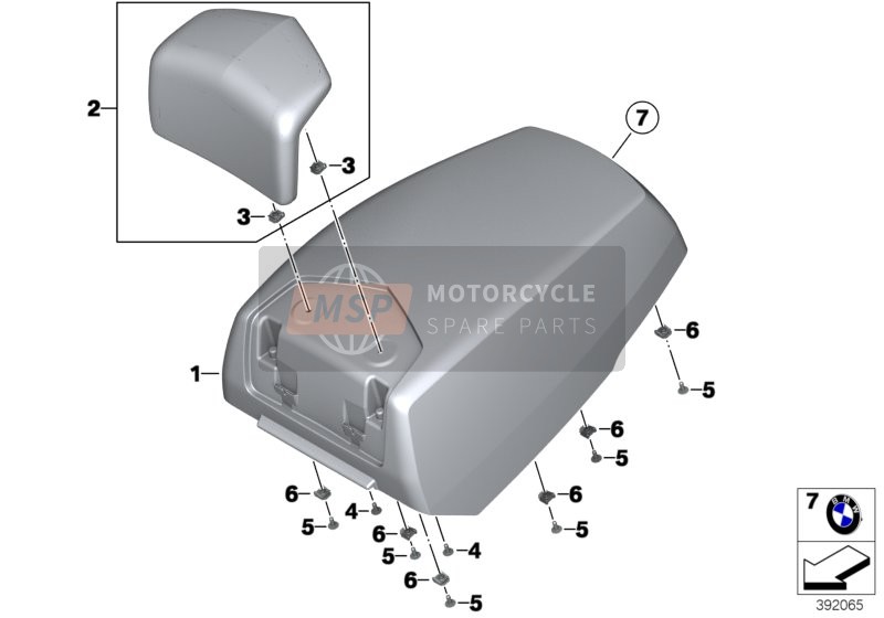 BMW F 750 GS (0B08, 0B18) 2017 Cassetta radiotelephono per un 2017 BMW F 750 GS (0B08, 0B18)