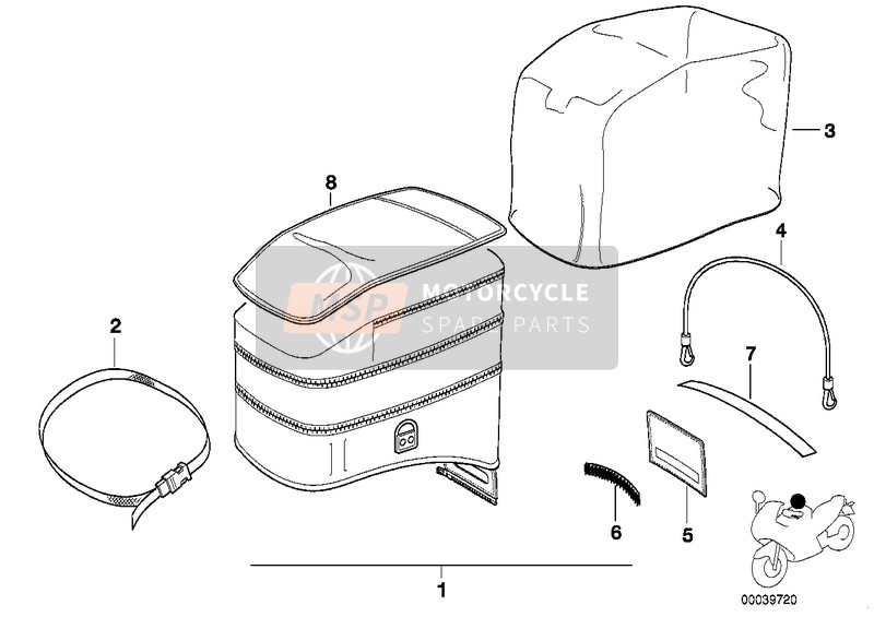 BMW R 1100 RS 93 (0411, 0416) 1998 TANK BAG 99 pour un 1998 BMW R 1100 RS 93 (0411, 0416)