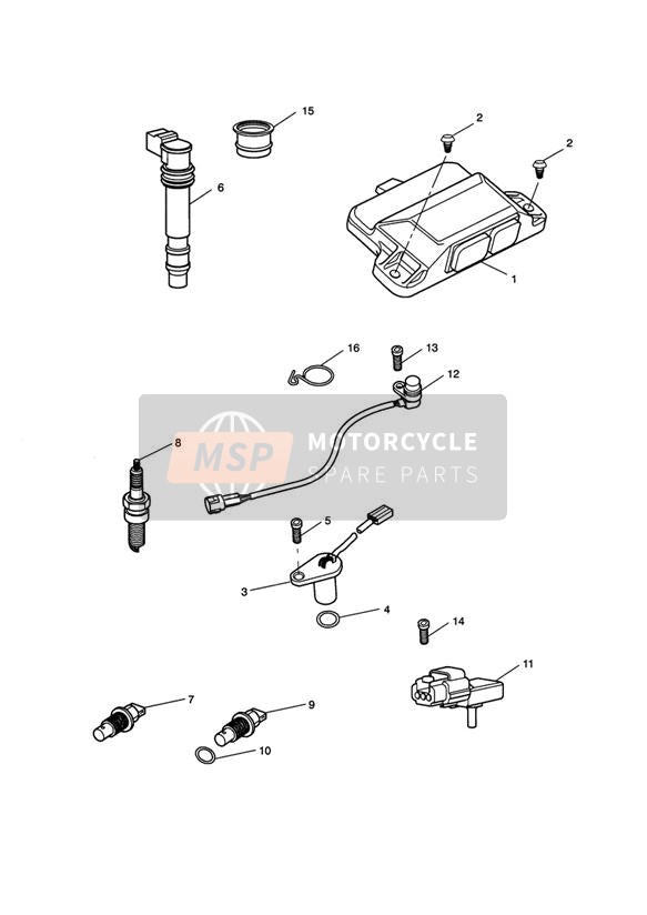 T1292015, Air Pressure Sensor, Triumph, 1