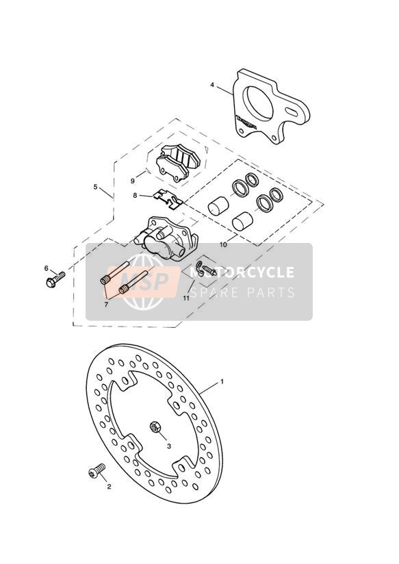 T3350004, Locknut, Flanged, M8 X 1.25, Triumph, 1