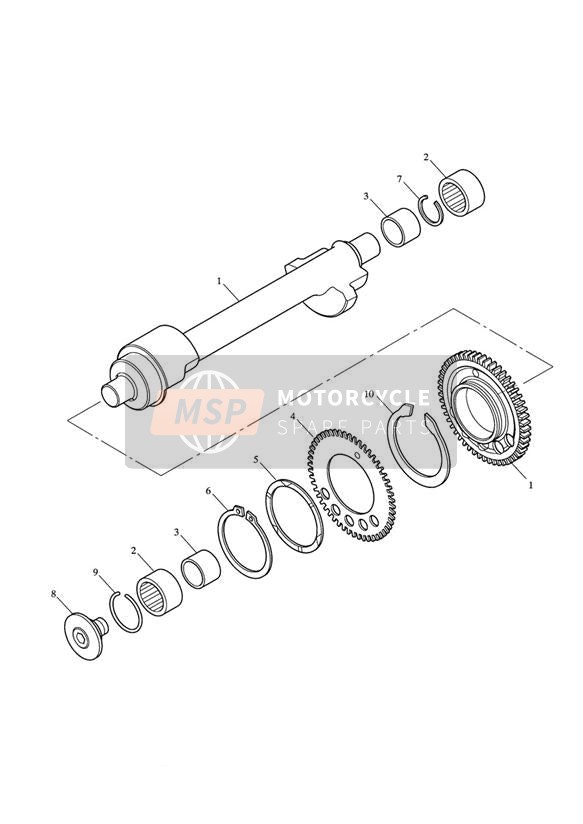 T3500205, Circlip, Ext, 52, Triumph, 1