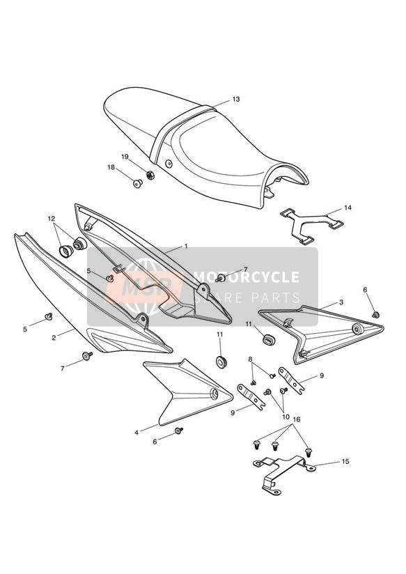 T2300595, Knockback Cover, Mirror, Triumph, 2