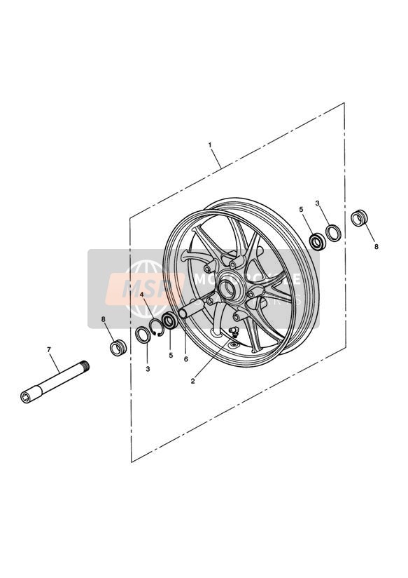 Roue avant 333179 GT
