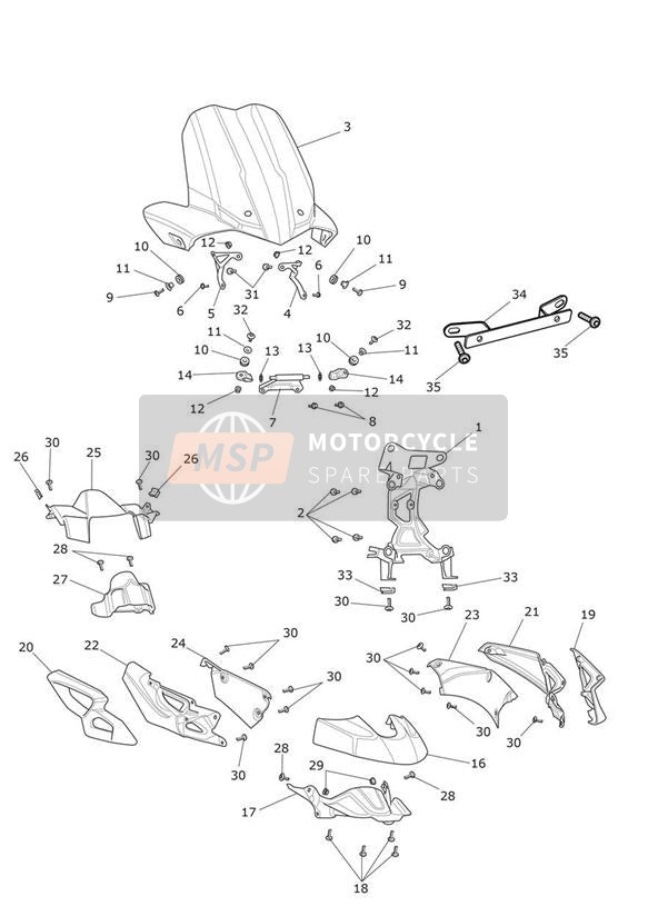 T3331043, Screw, Pan/hd, Tx, M6 X 12, Slv, Triumph, 1