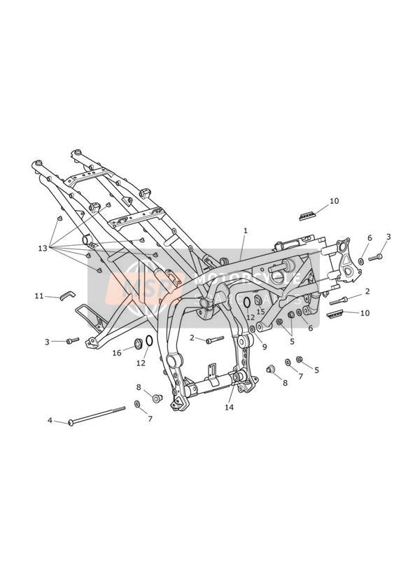 T3350250, Locknut, Flanged, M10, Triumph, 0